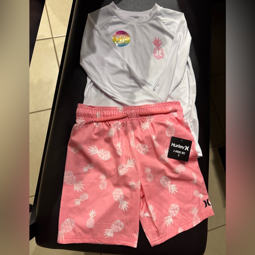 Hurley Kids Two Piece Swim Set NWT